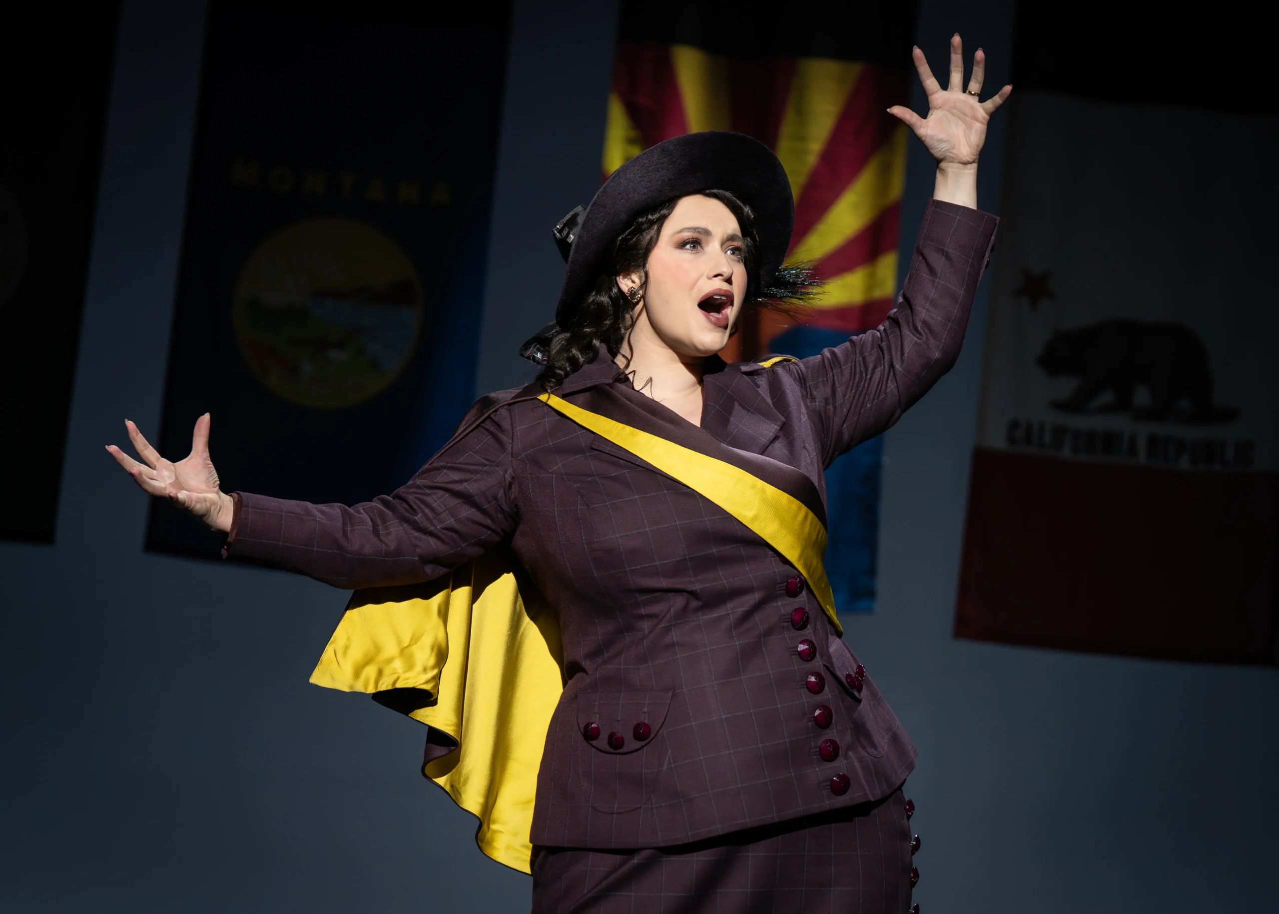 Monica Tulia Ramirez in the First National Tour of "Suffs"