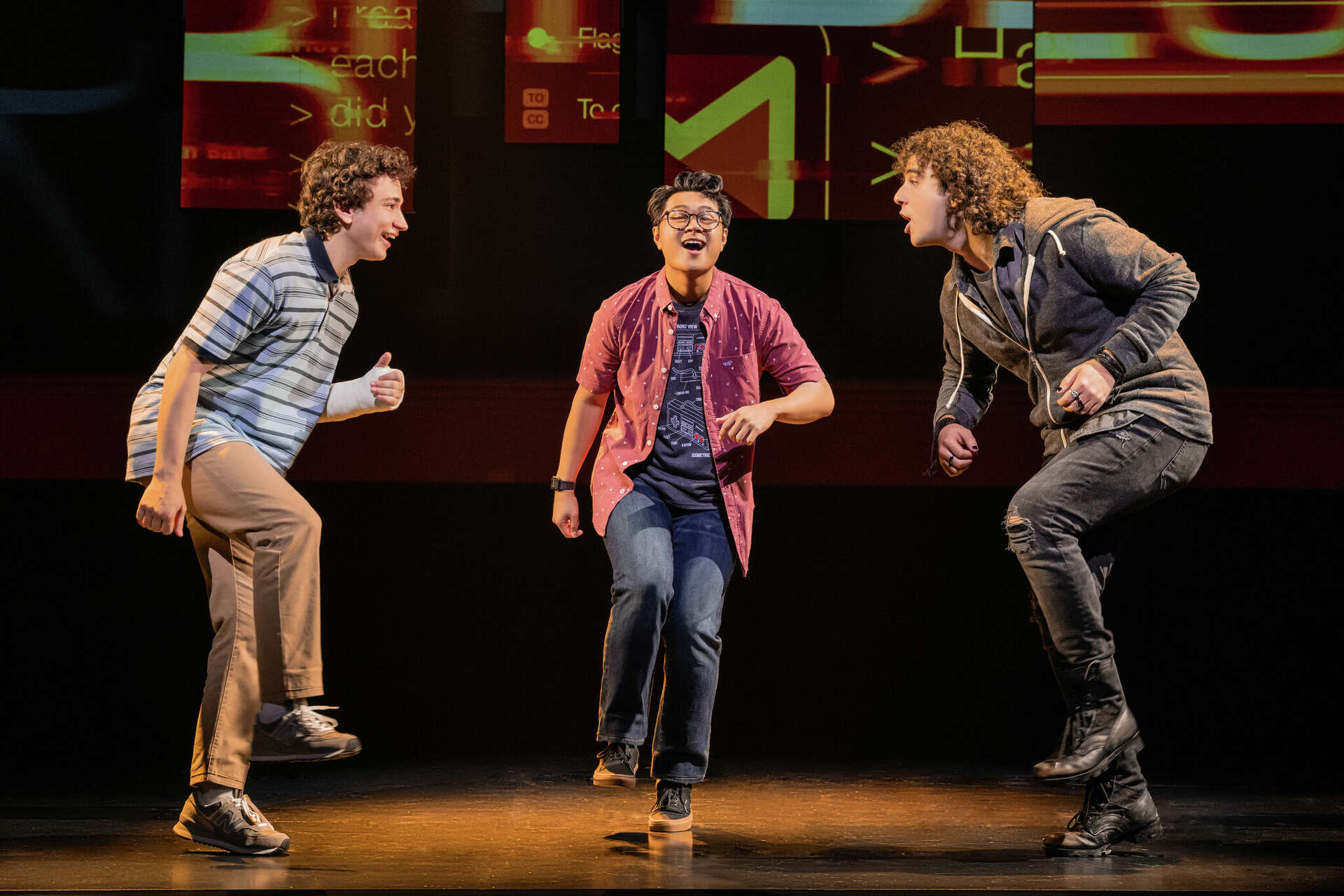 Gabriel Vernon Nunag & Alex Pharo in the National Tour of Dear Evan Hansen